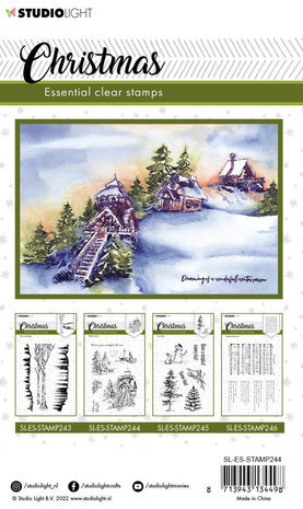 Studio Light Christmas Winter Houses Clear Stamps (SL-ES-STAMP244) Studio Light Christmas Winter Houses Clear Stamps (SL-ES-STAMP244)