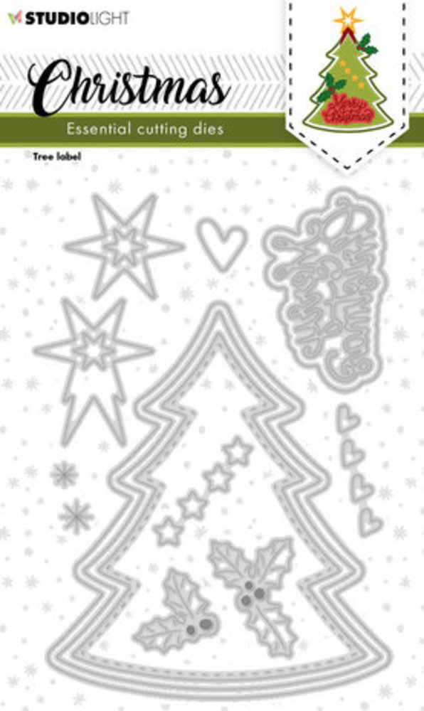 Studio Light Christmas Snijmal Tree Label (SL-ES-CD245) Studio Light Christmas Snijmal Tree Label (SL-ES-CD245)