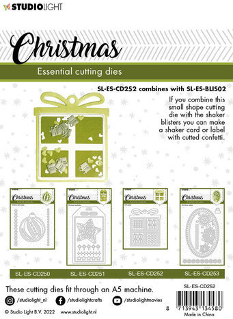 Studio Light Christmas Snijmal Gift Shaker (SL-ES-CD252) Studio Light Christmas Snijmal Gift Shaker (SL-ES-CD252)