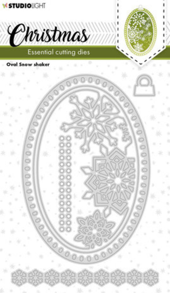 Studio Light Christmas Snijmal Oval Snow Shaker (SL-ES-CD253)