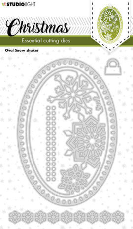 Studio Light Christmas Snijmal Oval Snow Shaker (SL-ES-CD253)