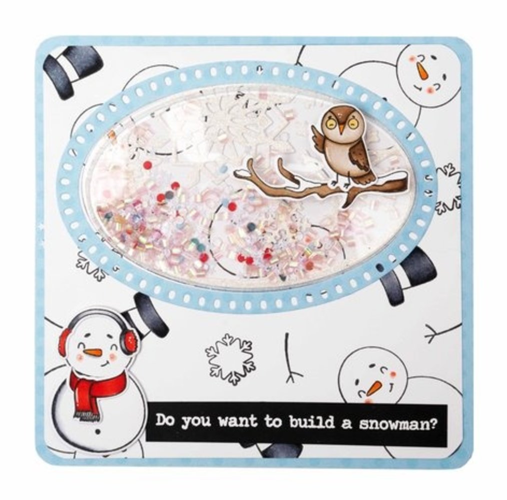 Studio Light Christmas Snijmal Oval Snow Shaker (SL-ES-CD253)