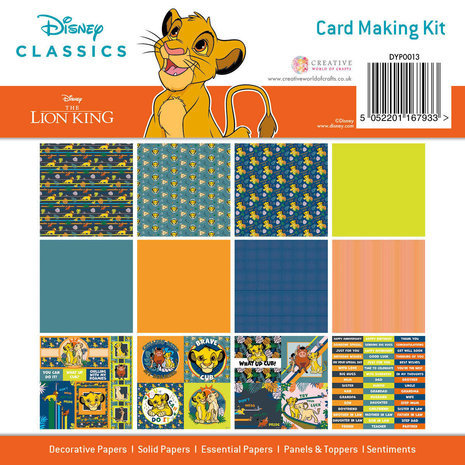 Disney The Lion King 8x8 Inch Card Making Kit (DYP0013)