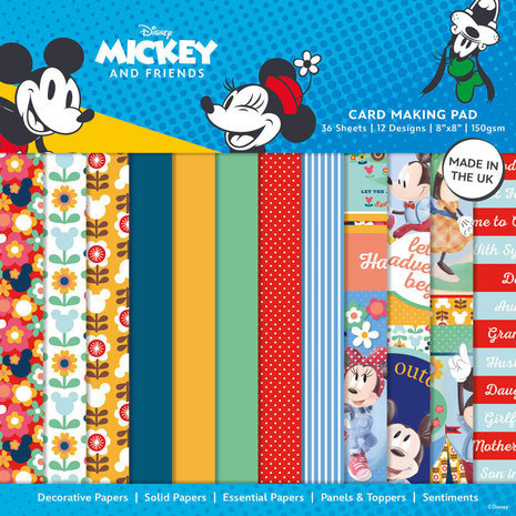 Disney Character Scrapbook Paper Packs A5 Craft Pads Foil Block