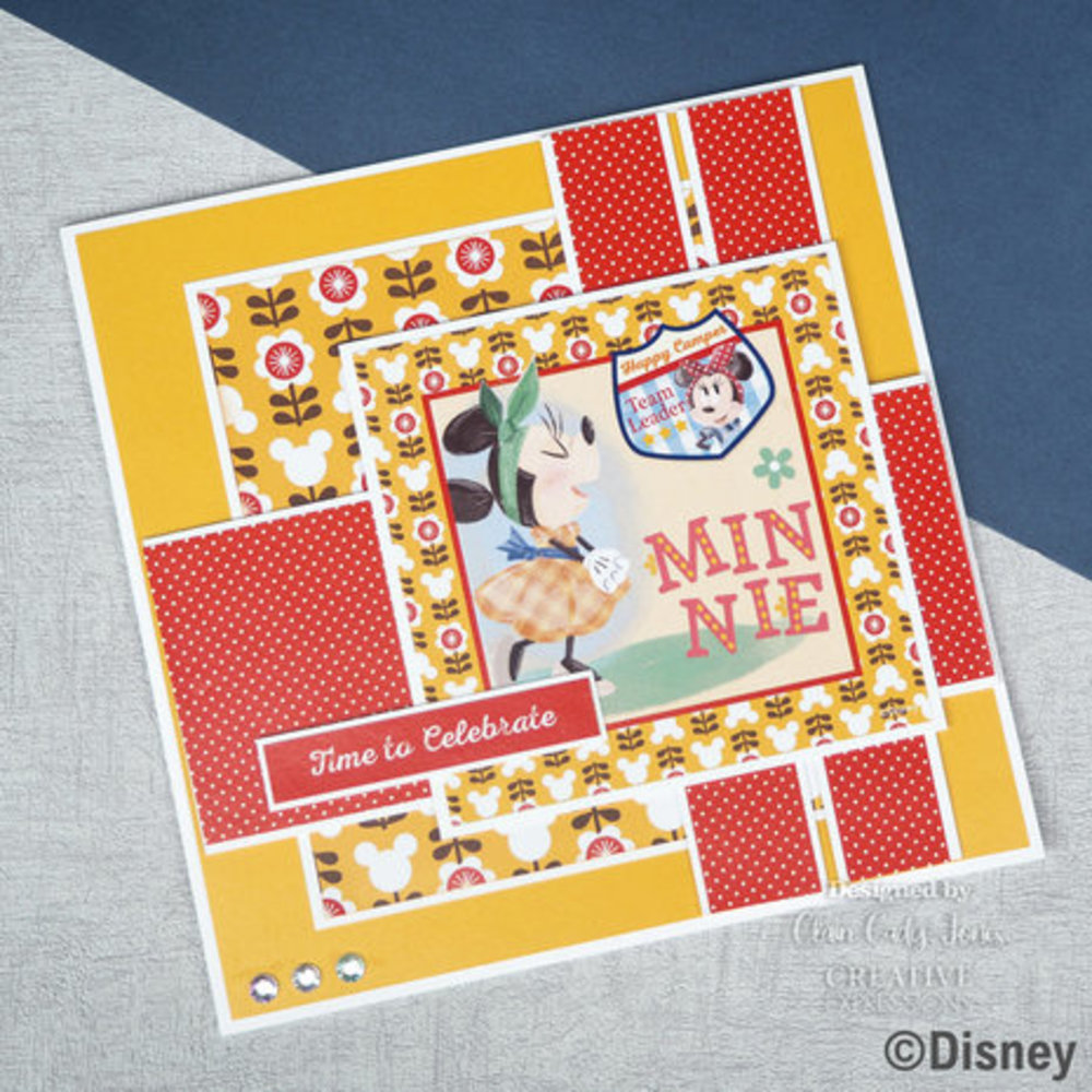 Disney Mickey & Minnie Mouse 8x8 Inch Card Making Pad (DYP0015)