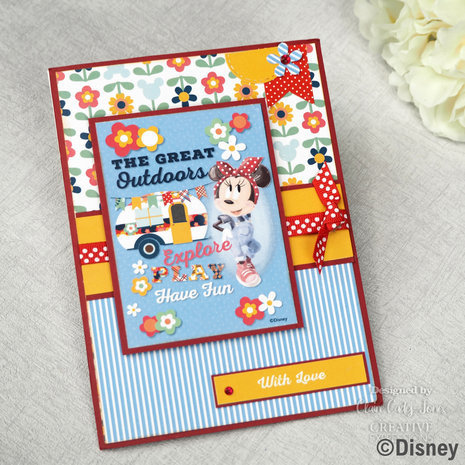 Disney Mickey & Minnie Mouse 8x8 Inch Card Making Pad (DYP0015)