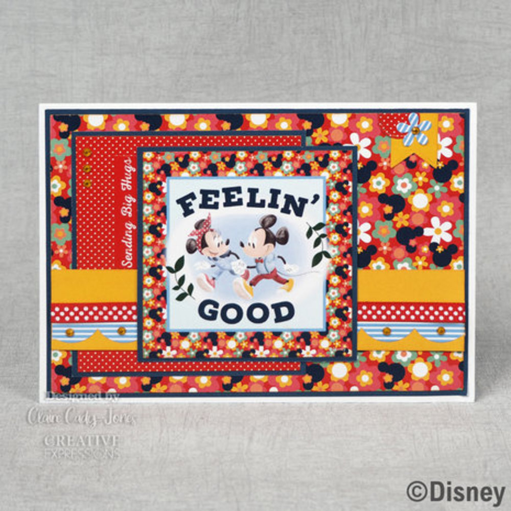 Disney Mickey & Minnie Mouse 8x8 Inch Card Making Pad (DYP0015)