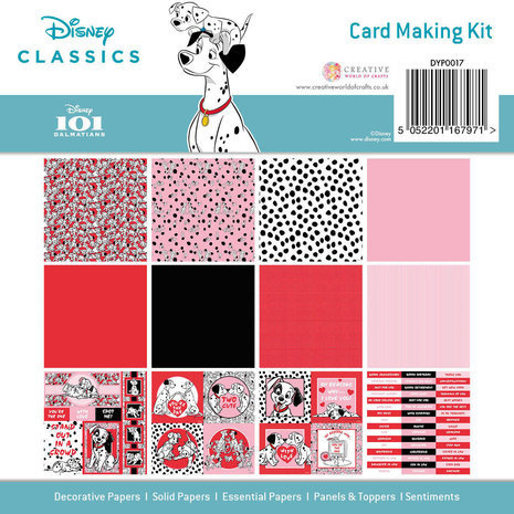 Disney 101 Dalmatians 8x8 Inch Card Making Kit (DYP0017) Disney 101 Dalmatians 8x8 Inch Card Making Kit (DYP0017)