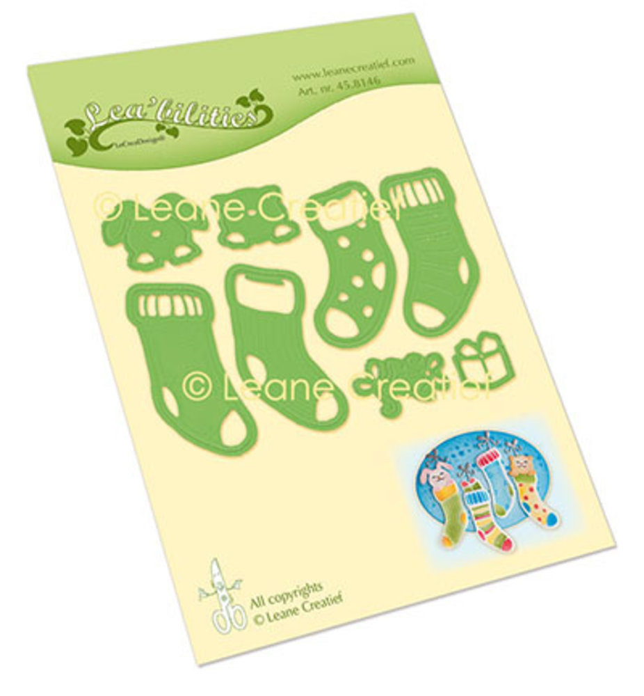 Leane Creatief Snijmal Christmas Stockings (458146)