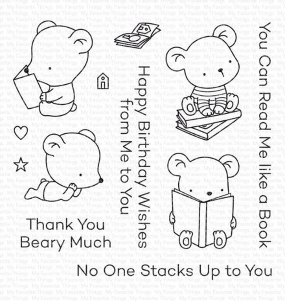 My Favorite Things Bookworm Bears Clear Stamps (CS-710) My Favorite Things Bookworm Bears Clear Stamps (CS-710)
