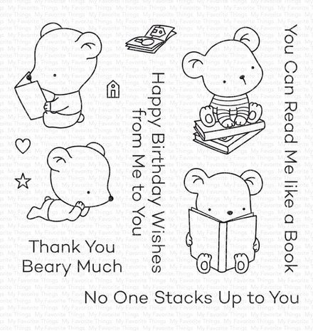 My Favorite Things Bookworm Bears Clear Stamps (CS-710) My Favorite Things Bookworm Bears Clear Stamps (CS-710)
