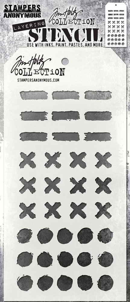 Stampers Anonymous Tim Holtz Markings Layering Stencil (THS160) Stampers Anonymous Tim Holtz Markings Layering Stencil (THS160)
