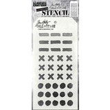 Stampers Anonymous Tim Holtz Markings Layering Stencil (THS160)