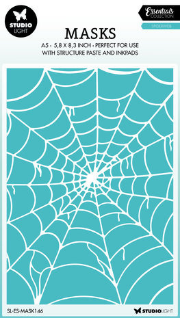 Studio Light Essentials Spiderweb A5 Masking Stencil (SL-ES-MASK146) Studio Light Essentials Spiderweb A5 Masking Stencil (SL-ES-MASK146)