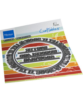 Marianne Design Craftable Let It Snow Circle by Marleen (CR1600)