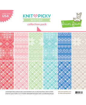 Lawn Fawn Knit Picky Winter 12x12 Inch Collection Pack (LF2991) Lawn Fawn Knit Picky Winter 12x12 Inch Collection Pack (LF2991)