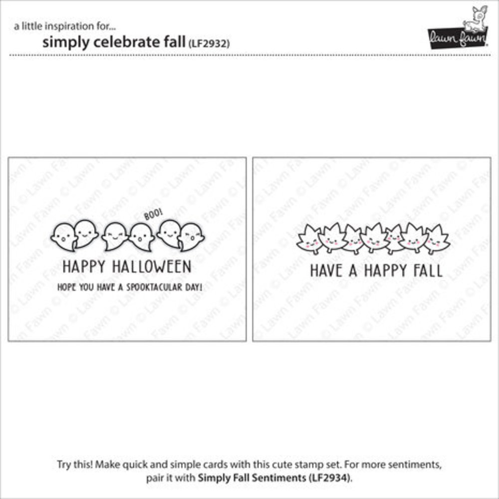 Lawn Fawn Simply Celebrate Fall Clear Stamps (LF2932)
