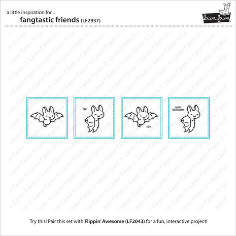 Lawn Fawn Fangtastic Friends Clear Stamps (LF2937) Lawn Fawn Fangtastic Friends Clear Stamps (LF2937)