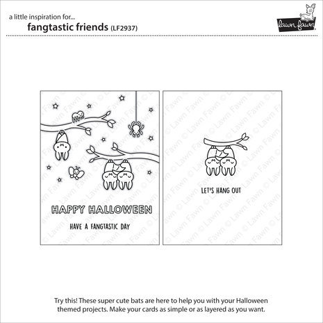 Lawn Fawn Fangtastic Friends Clear Stamps (LF2937) Lawn Fawn Fangtastic Friends Clear Stamps (LF2937)