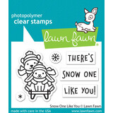 Lawn Fawn Snow One Like You Clear Stamps (LF2943)
