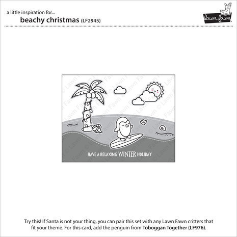Lawn Fawn Beachy Christmas Clear Stamps (LF2945) Lawn Fawn Beachy Christmas Clear Stamps (LF2945)