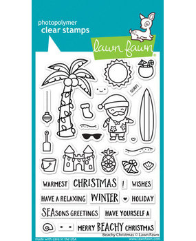 Lawn Fawn Beachy Christmas Clear Stamps (LF2945) Lawn Fawn Beachy Christmas Clear Stamps (LF2945)