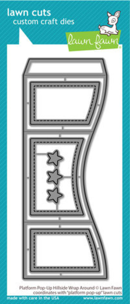 Lawn Fawn Platform Pop-up Hillside Wrap Around Dies (LF2956)