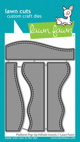 Lawn Fawn Platform Pop-up Hillside Inserts Dies (LF2957)