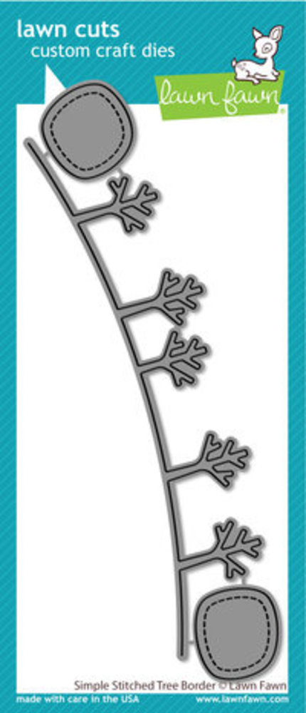 Lawn Fawn Simple Stitched Tree Border Dies (LF2963)