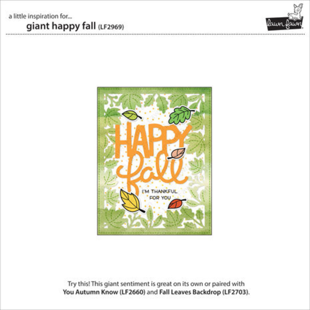 Lawn Fawn Giant Happy Fall Dies (LF2969) Lawn Fawn Giant Happy Fall Dies (LF2969)