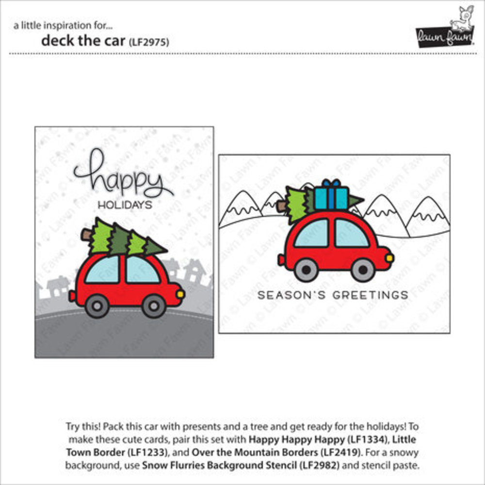 Lawn Fawn Deck The Car Dies (LF2975)