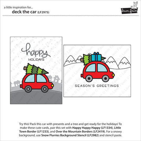 Lawn Fawn Deck The Car Dies (LF2975)