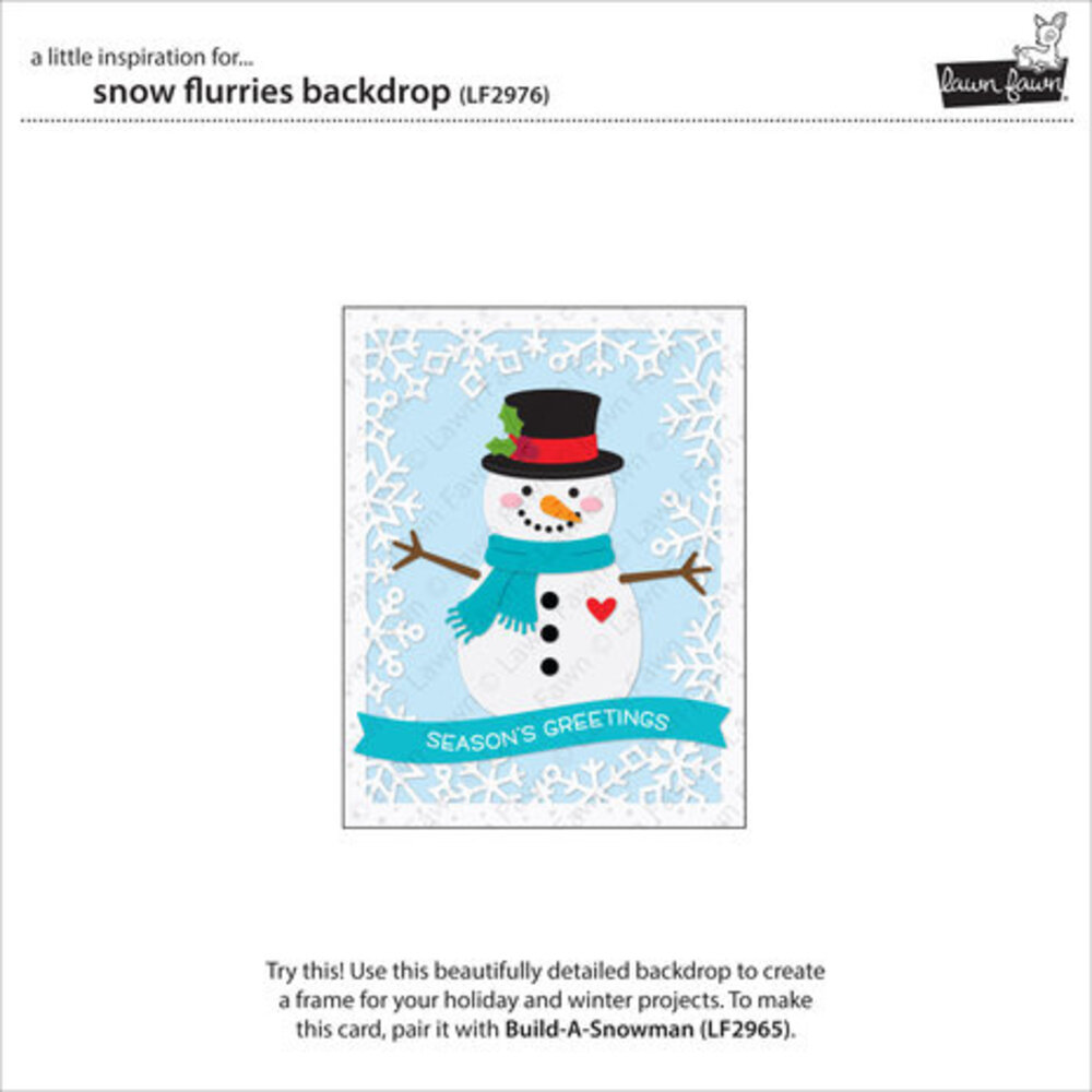 Lawn Fawn Snow Flurries Backdrop Dies (LF2976) Lawn Fawn Snow Flurries Backdrop Dies (LF2976)