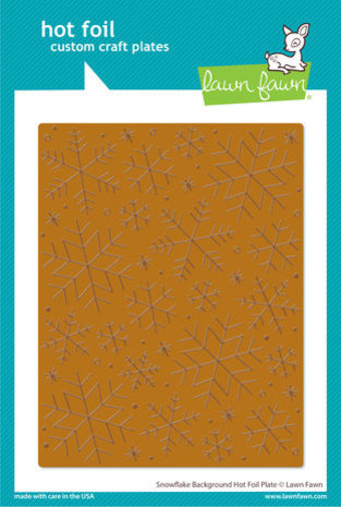 Lawn Fawn Snowflake Background Hot Foil Plate (LF2977) Lawn Fawn Snowflake Background Hot Foil Plate (LF2977)