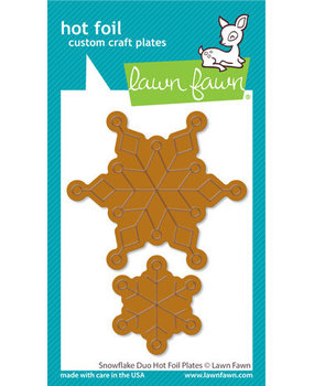 Lawn Fawn Snowflake Duo Hot Foil Plates (LF2979)