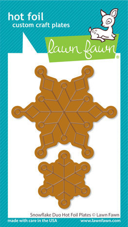 Lawn Fawn Snowflake Duo Hot Foil Plates (LF2979)