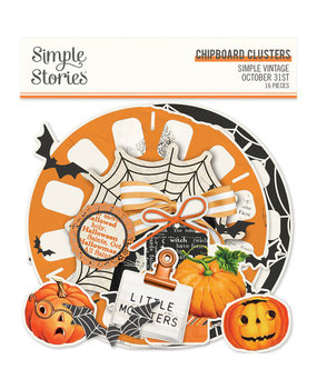 Simple Stories Simple Vintage October 31st Chipboard Clusters (18624) Simple Stories Simple Vintage October 31st Chipboard Clusters (18624)