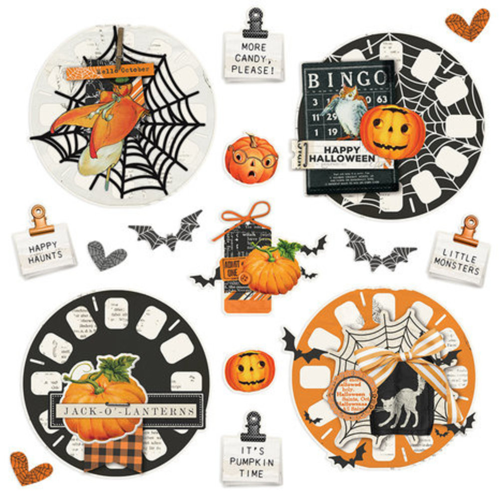 Simple Stories Simple Vintage October 31st Chipboard Clusters (18624) Simple Stories Simple Vintage October 31st Chipboard Clusters (18624)