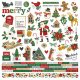 Simple Stories Hearth & Holiday Cardstock Stickers (18201)