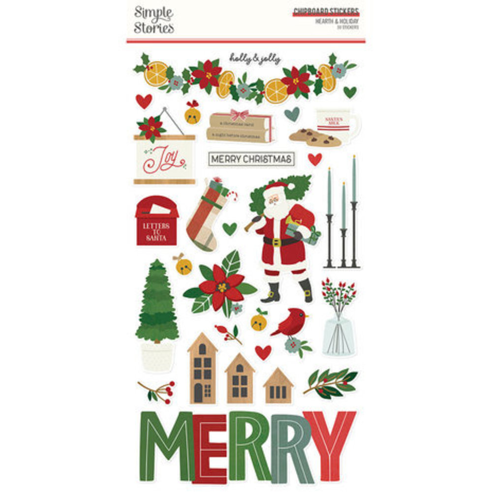 Simple Stories Hearth & Holiday Chipboard (18216) Simple Stories Hearth & Holiday Chipboard (18216)