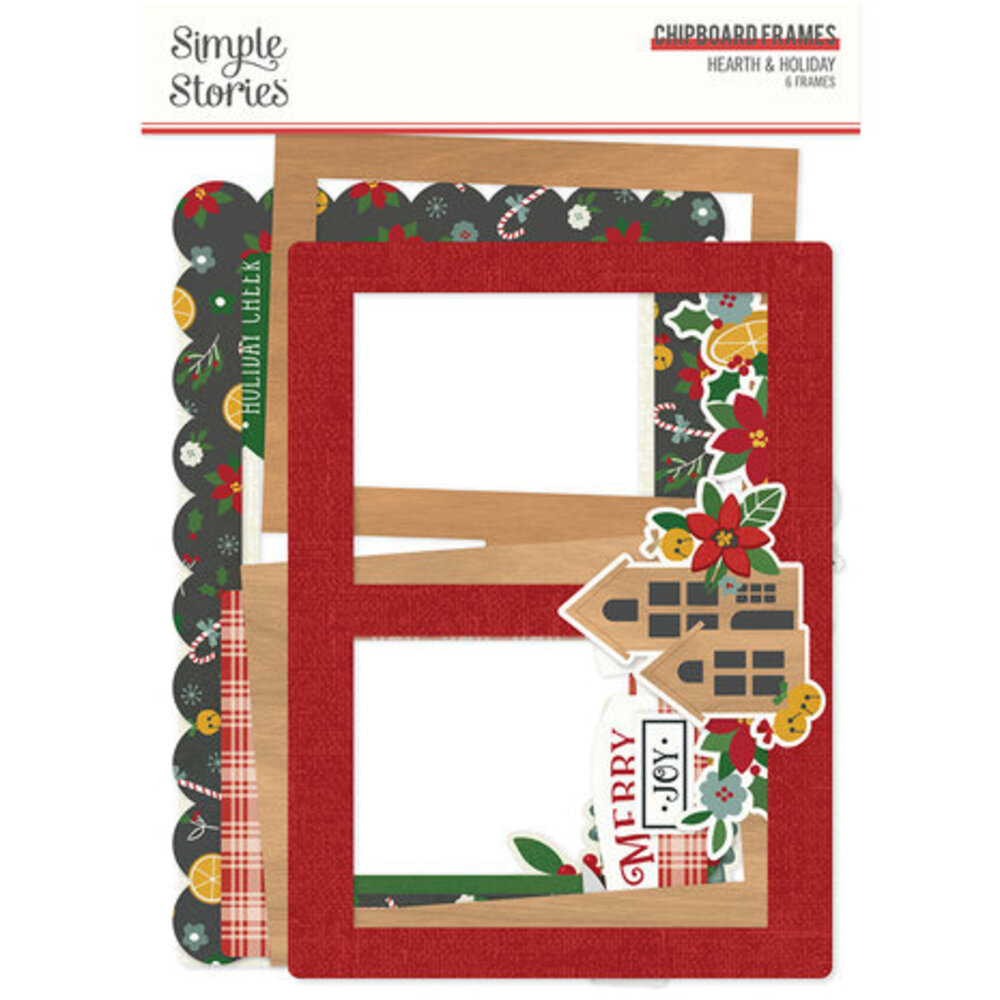 Simple Stories Hearth & Holiday Chipboard Frames (18221) Simple Stories Hearth & Holiday Chipboard Frames (18221)