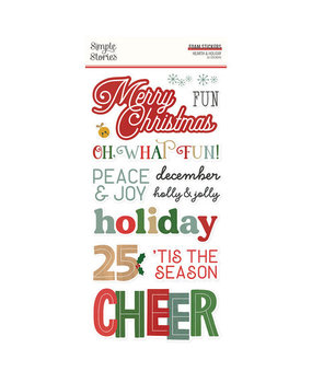 Simple Stories Hearth & Holiday Foam Stickers (18222)