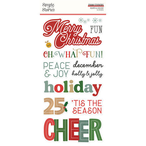 Simple Stories Hearth & Holiday Foam Stickers (18222)