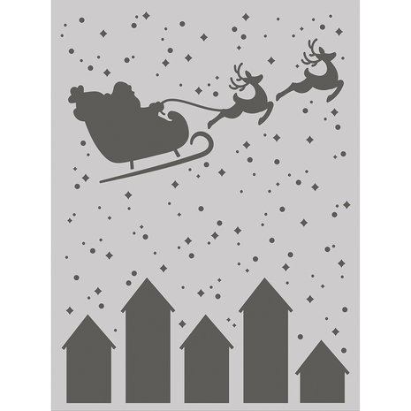 Simple Stories Hearth & Holiday Stencil Santa's Sleigh (18229) Simple Stories Hearth & Holiday Stencil Santa's Sleigh (18229)