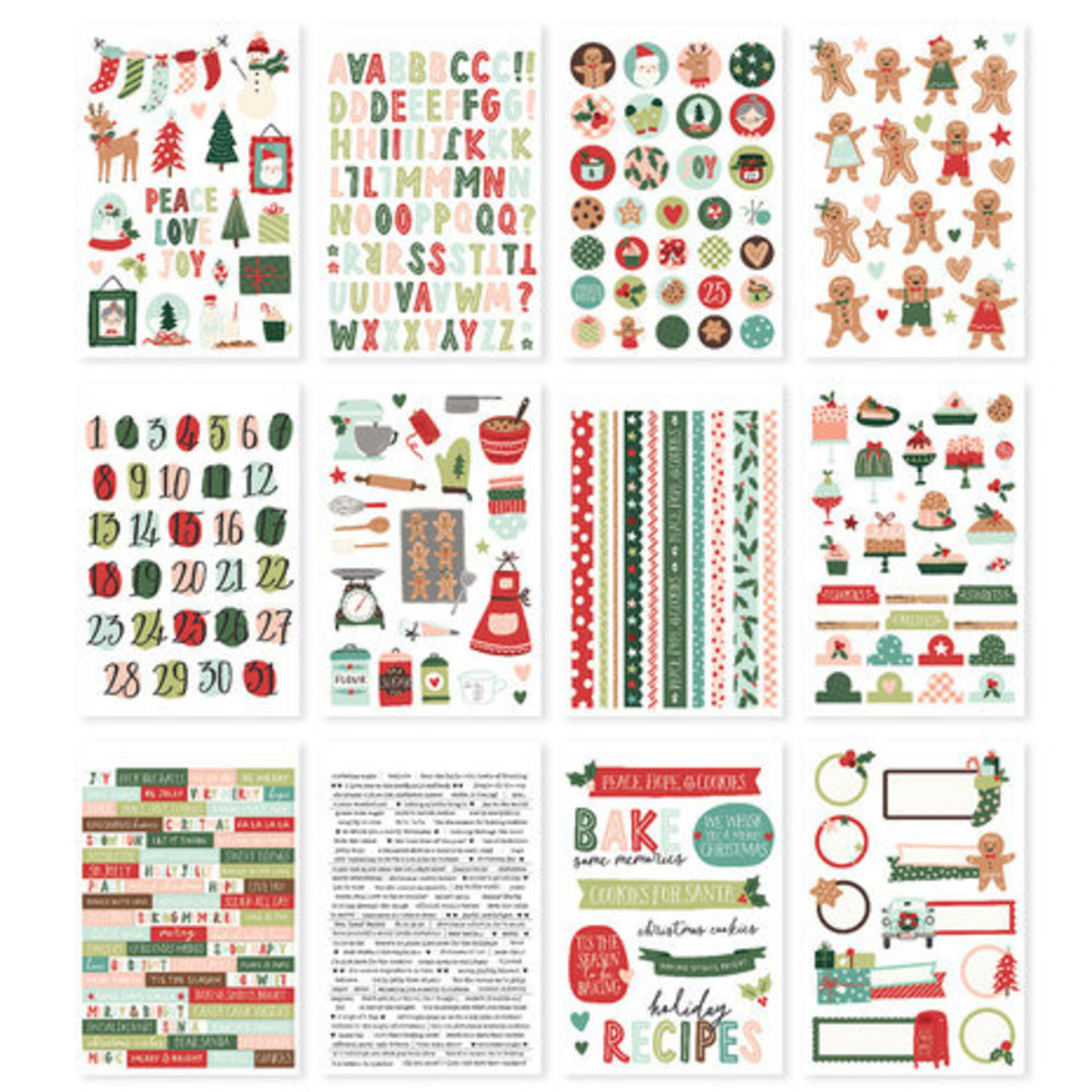 Simple Stories Baking Spirits Bright Sticker Book (18321) Simple Stories Baking Spirits Bright Sticker Book (18321)