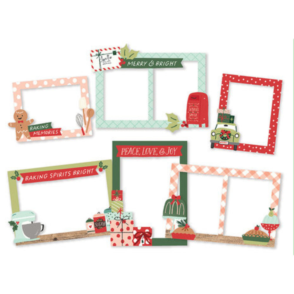 Simple Stories Baking Spirits Bright Chipboard Frames (18322) Simple Stories Baking Spirits Bright Chipboard Frames (18322)