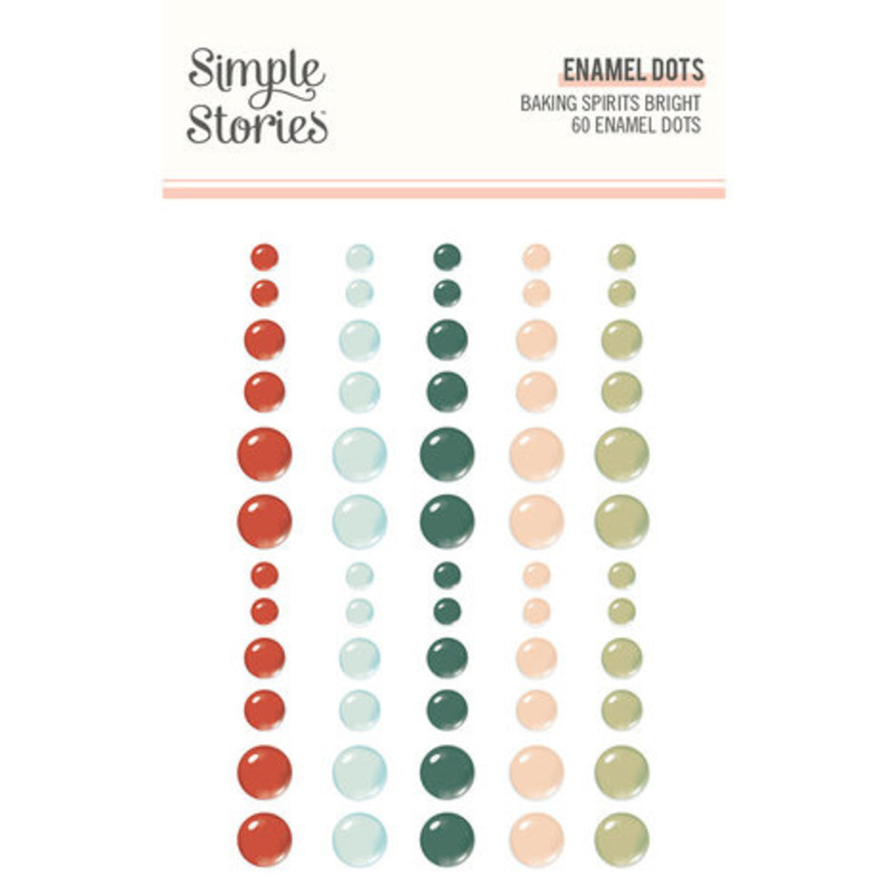 Simple Stories Baking Spirits Bright Enamel Dots (18326) Simple Stories Baking Spirits Bright Enamel Dots (18326)