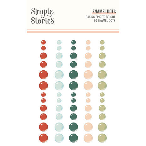 Simple Stories Baking Spirits Bright Enamel Dots (18326) Simple Stories Baking Spirits Bright Enamel Dots (18326)