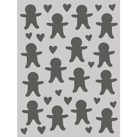 Simple Stories Baking Spirits Bright Stencil Gingerbread Cookies (18330) Simple Stories Baking Spirits Bright Stencil Gingerbread Cookies (18330)