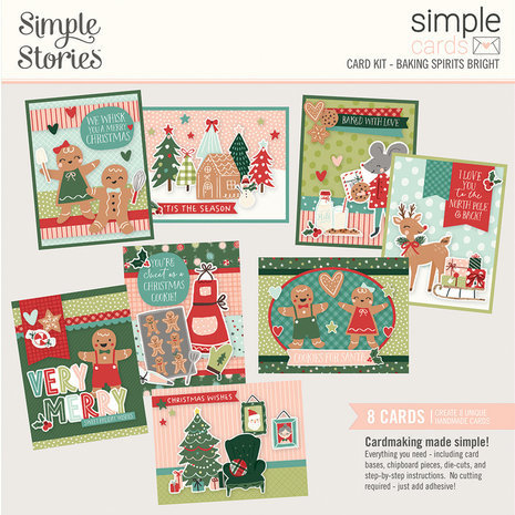 Simple Stories Baking Spirits Bright Simple Cards Kit (18332) Simple Stories Baking Spirits Bright Simple Cards Kit (18332)